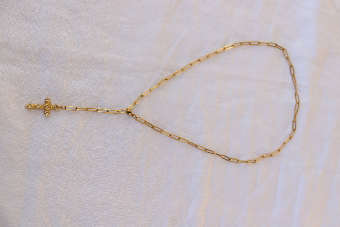 Collana Croce Zirconi