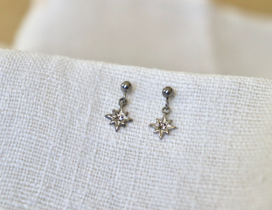 Orecchini lobo Polar Star