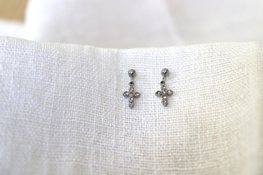 Orecchini lobo Croce