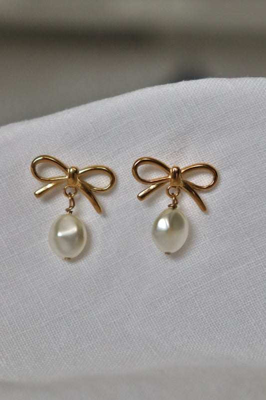 Orecchini Bow Pearl
