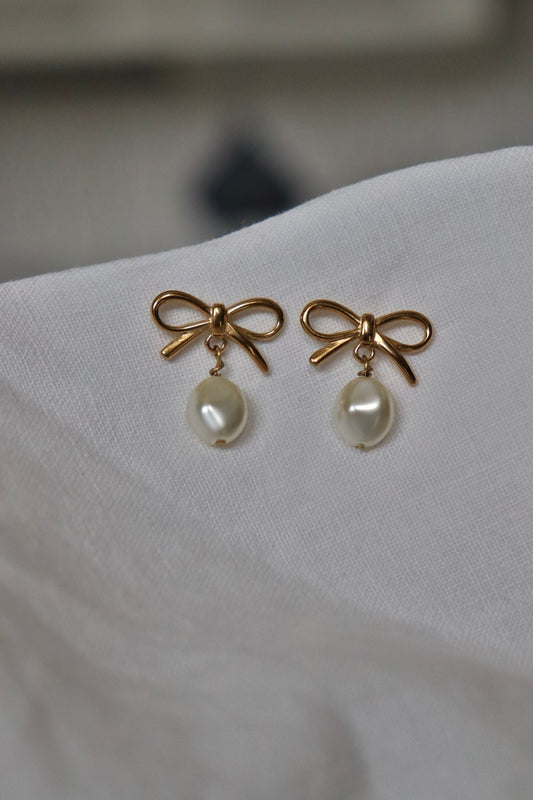 Orecchini Bow Pearl