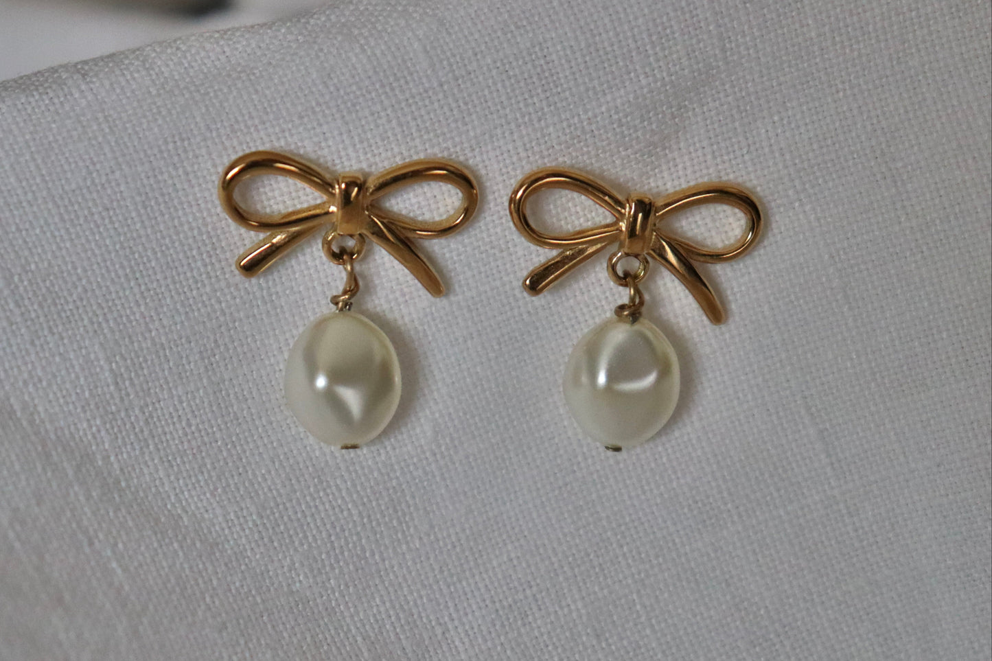 Orecchini Bow Pearl