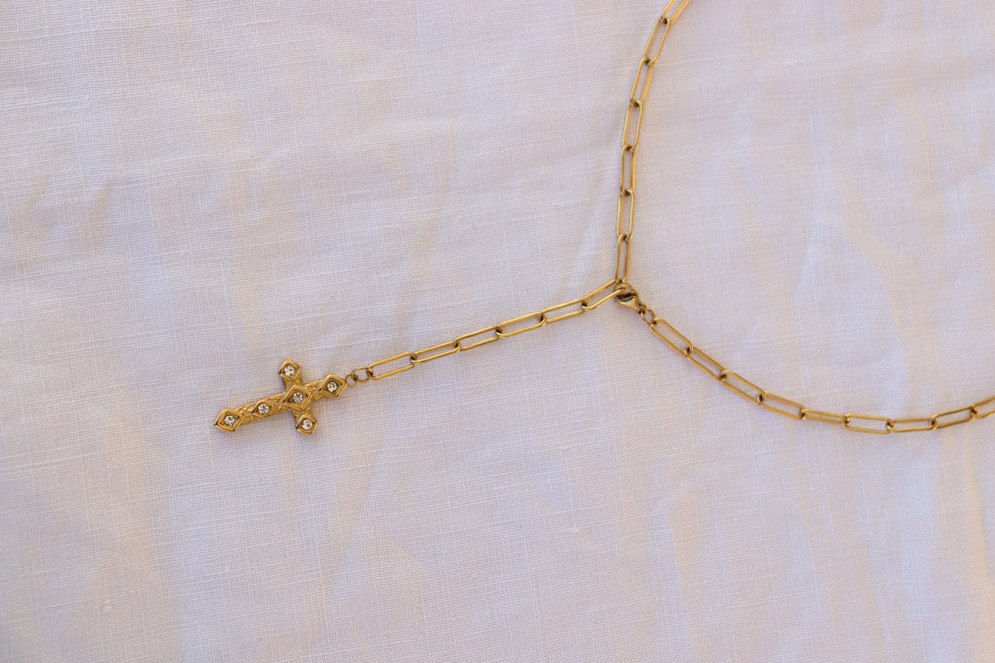 Collana Croce Zirconi