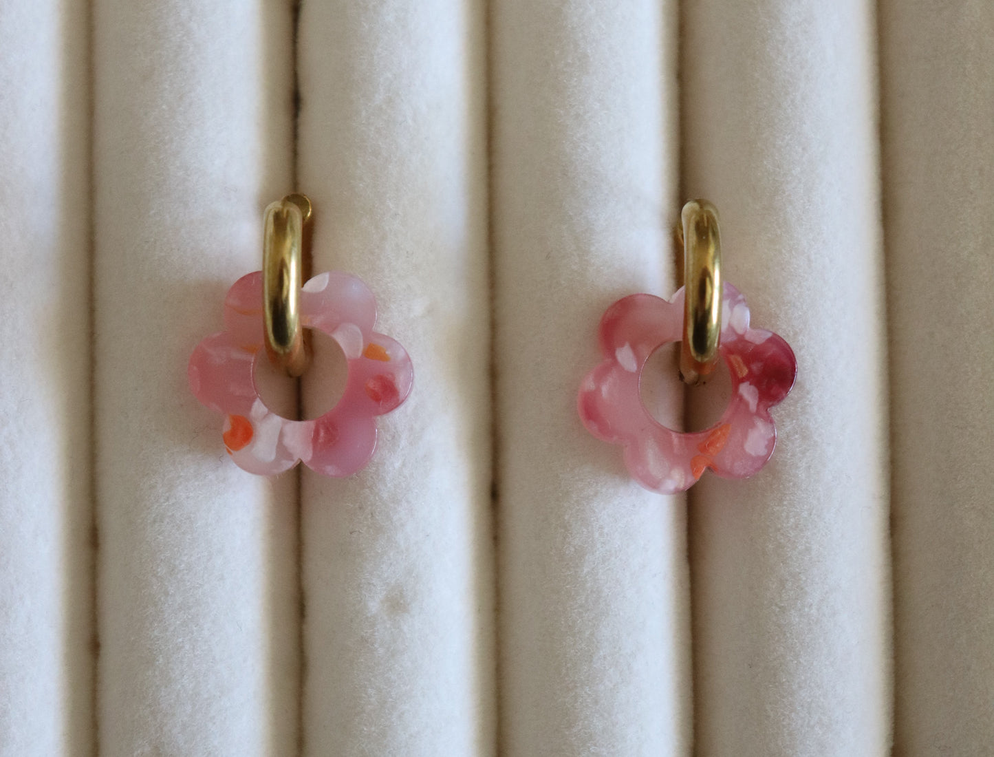 Orecchini Flower Hoops