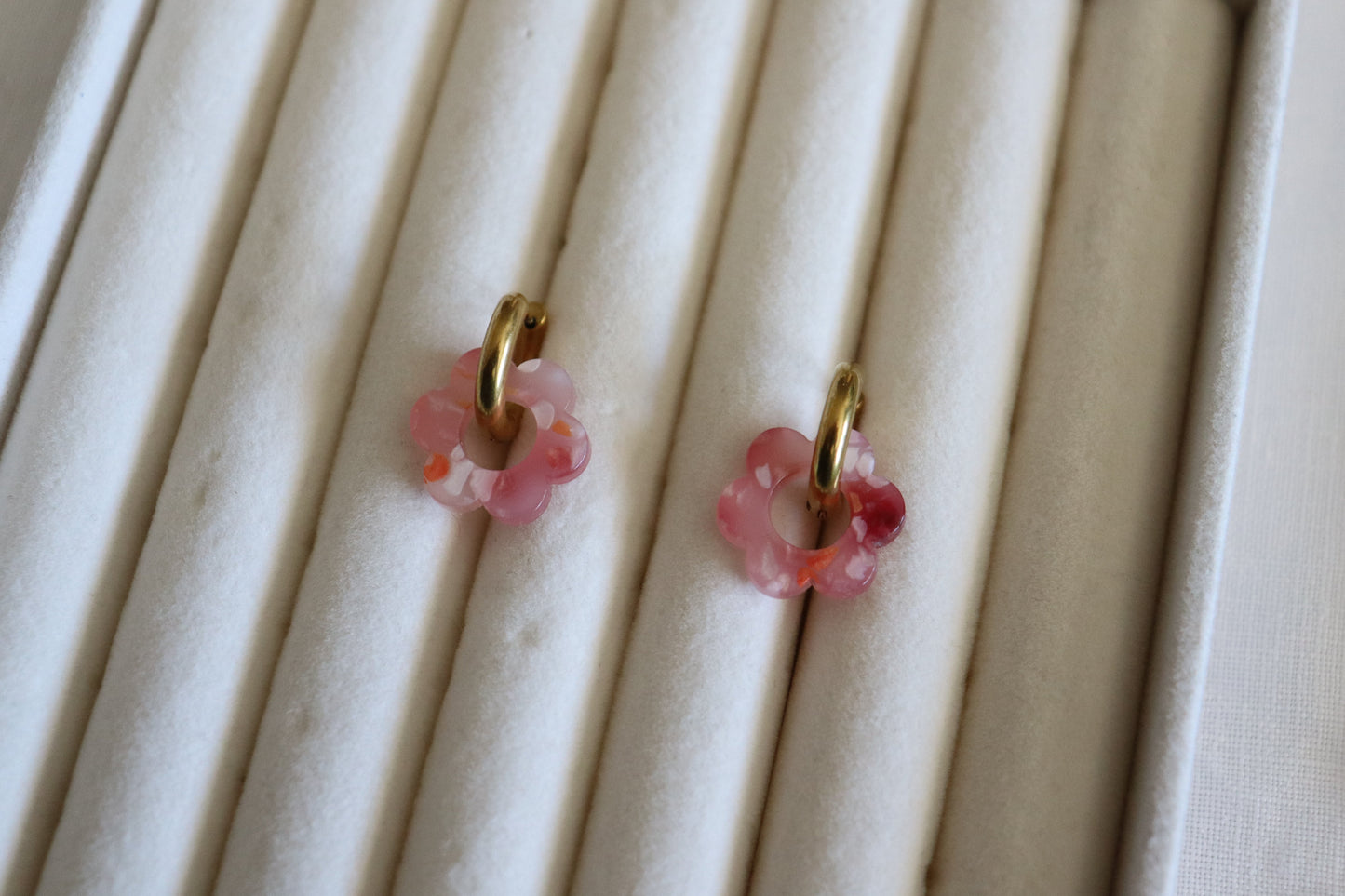 Orecchini Flower Hoops