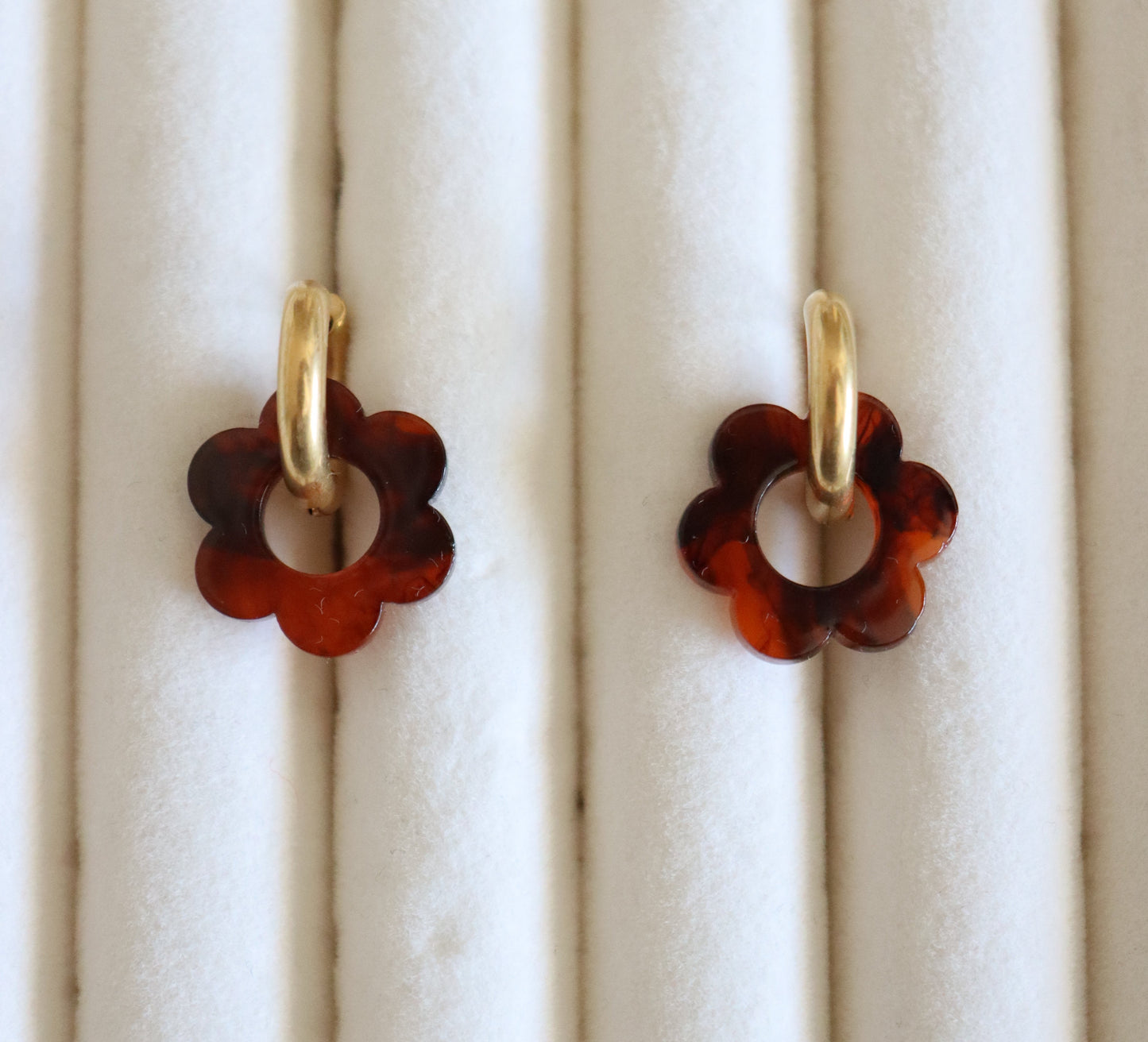 Orecchini Flower Hoops