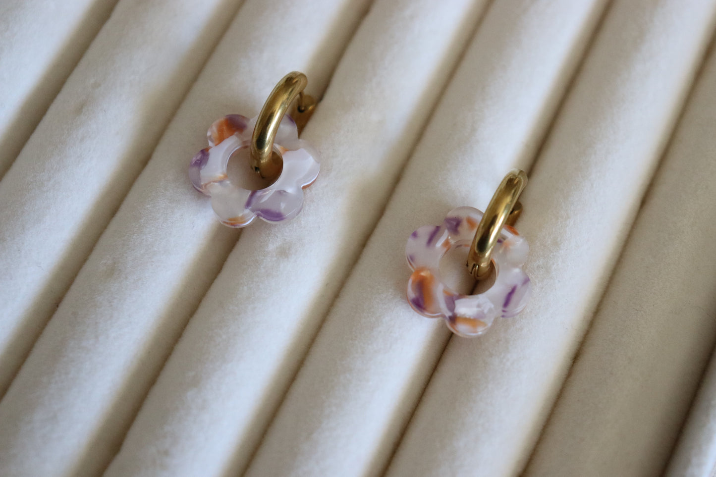 Orecchini Flower Hoops