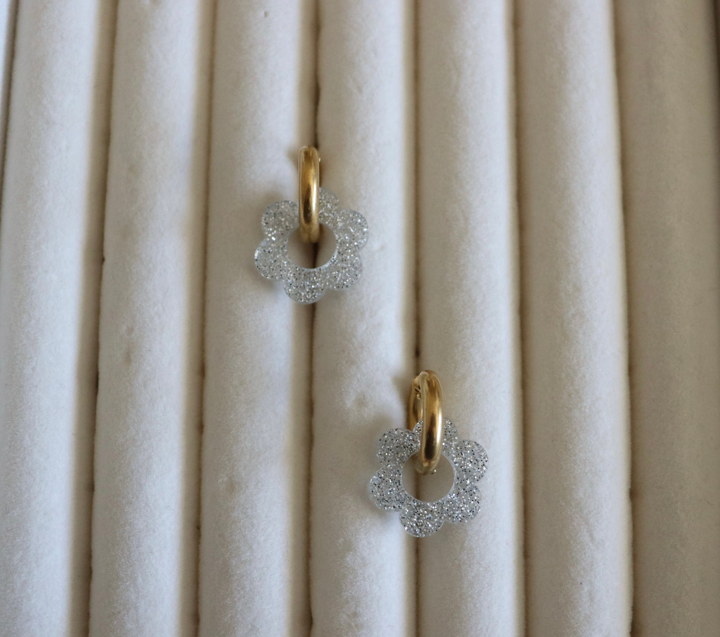 Orecchini Flower Hoops