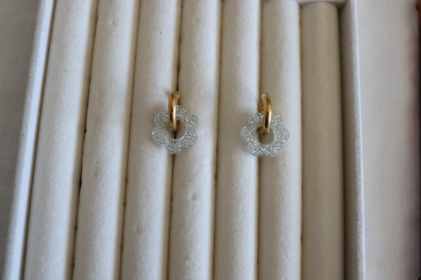 Orecchini Flower Hoops