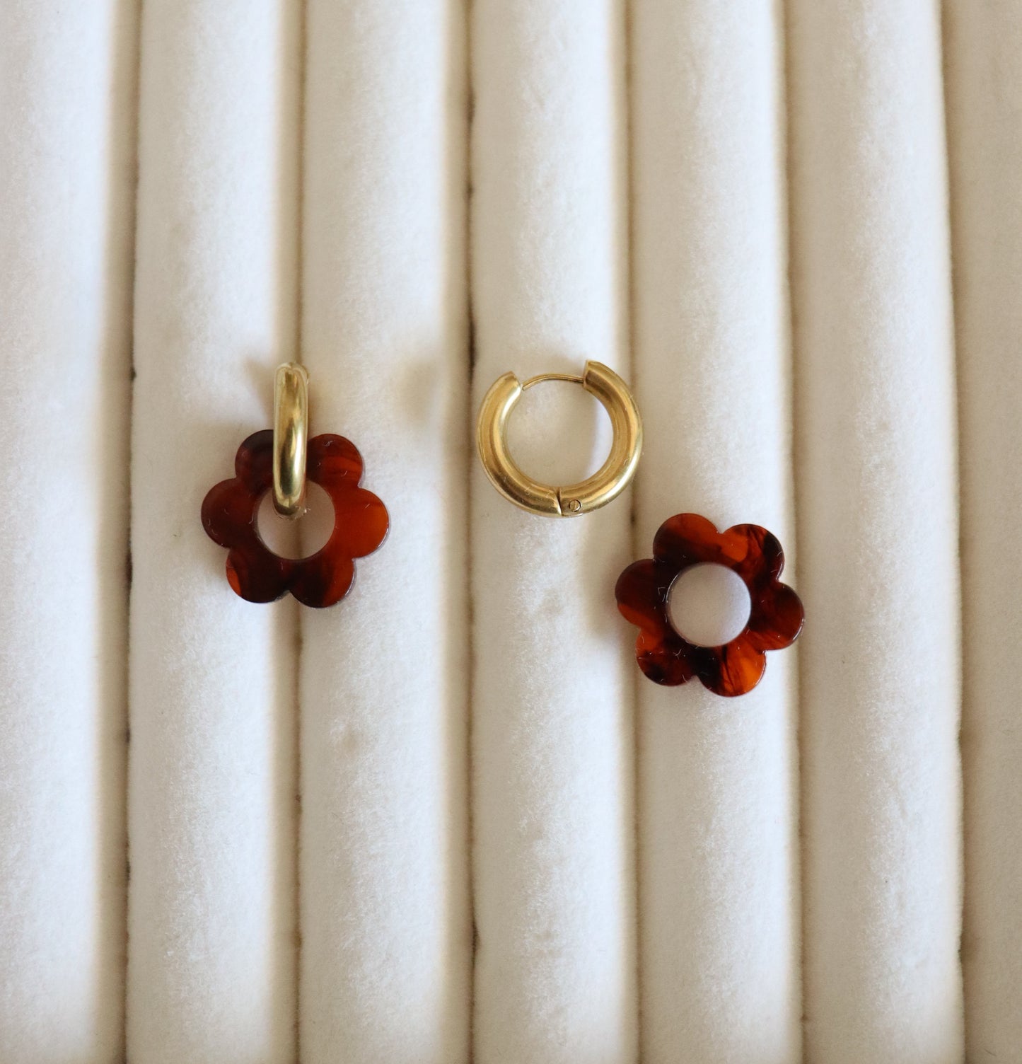 Orecchini Flower Hoops