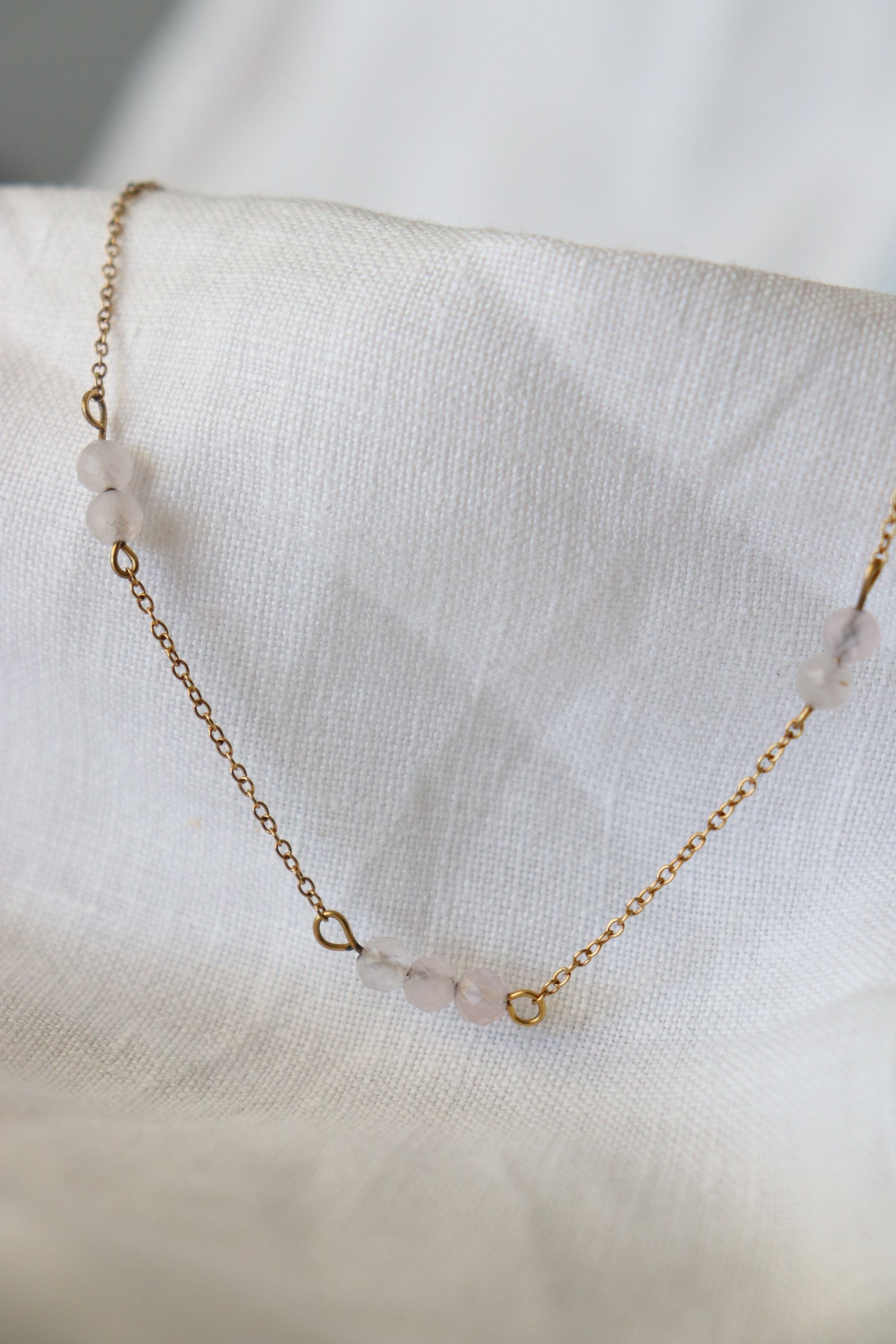 Collana Alira Quarzo rosa