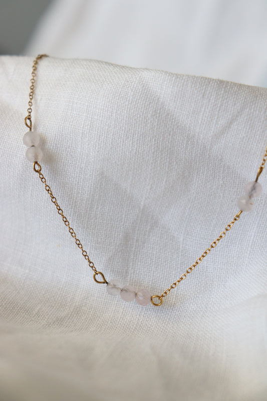 Collana Alira Quarzo rosa