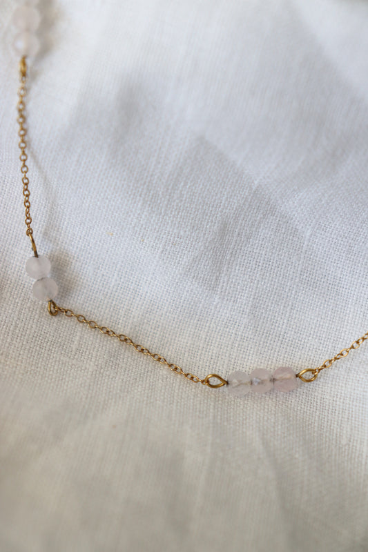 Collana Alira Quarzo rosa