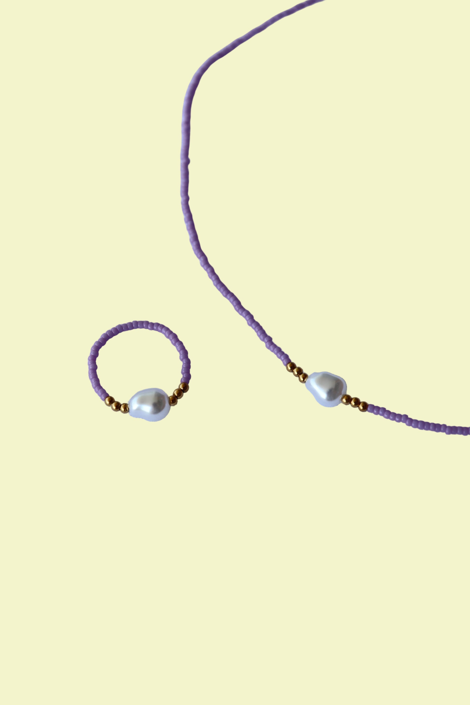 Anello donna perline e perla barocca gioielli