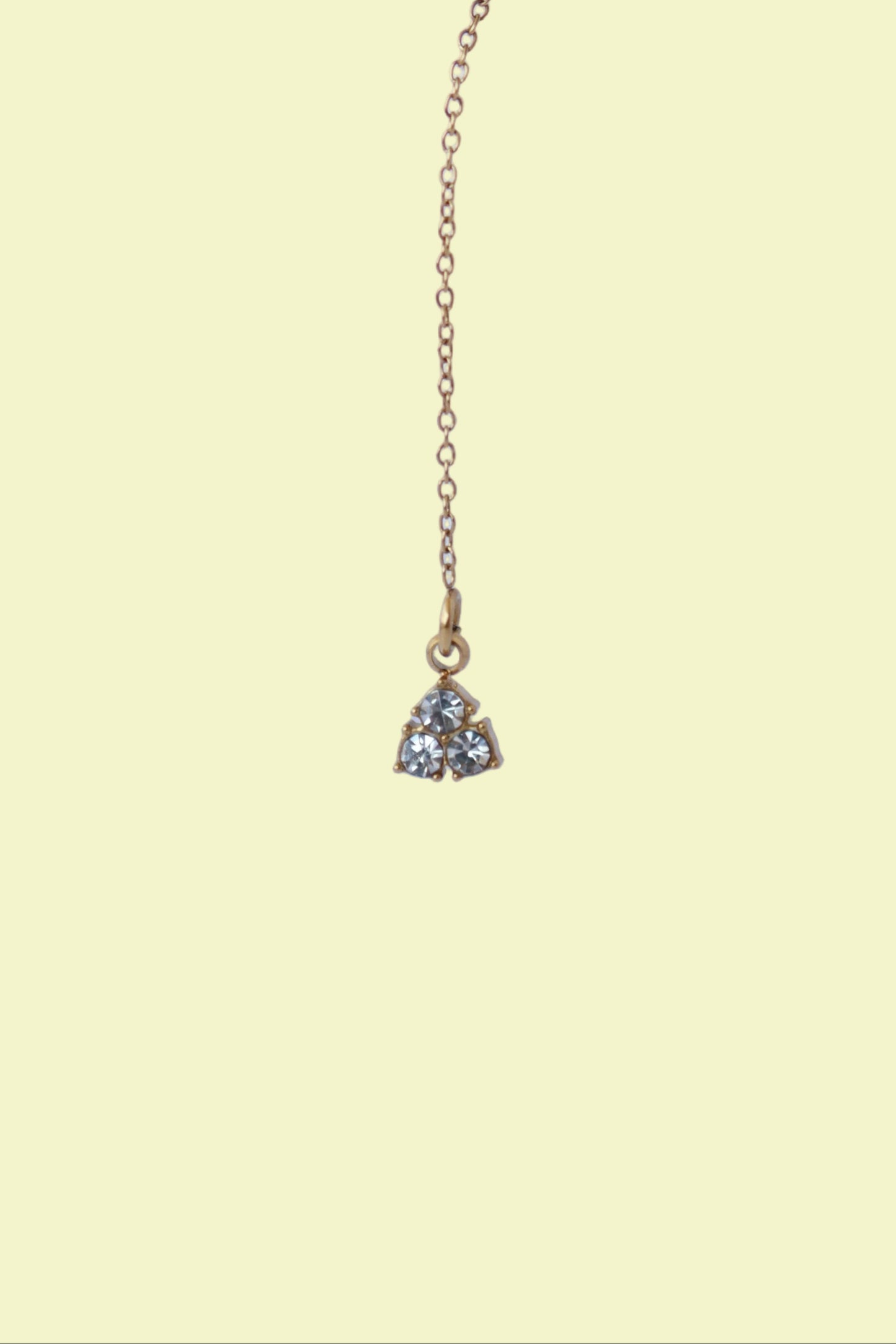 Saliscendi Austaris con punto luce in acciaio inossidabile, gioiello donna elegante da indossare ogni giorno, perfetto per l'estate