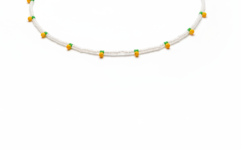 Collana arance perline inline