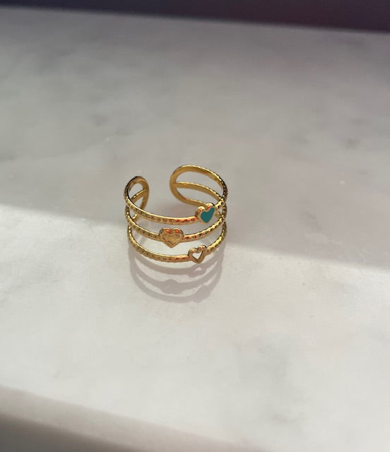Anello Cuore 3 file