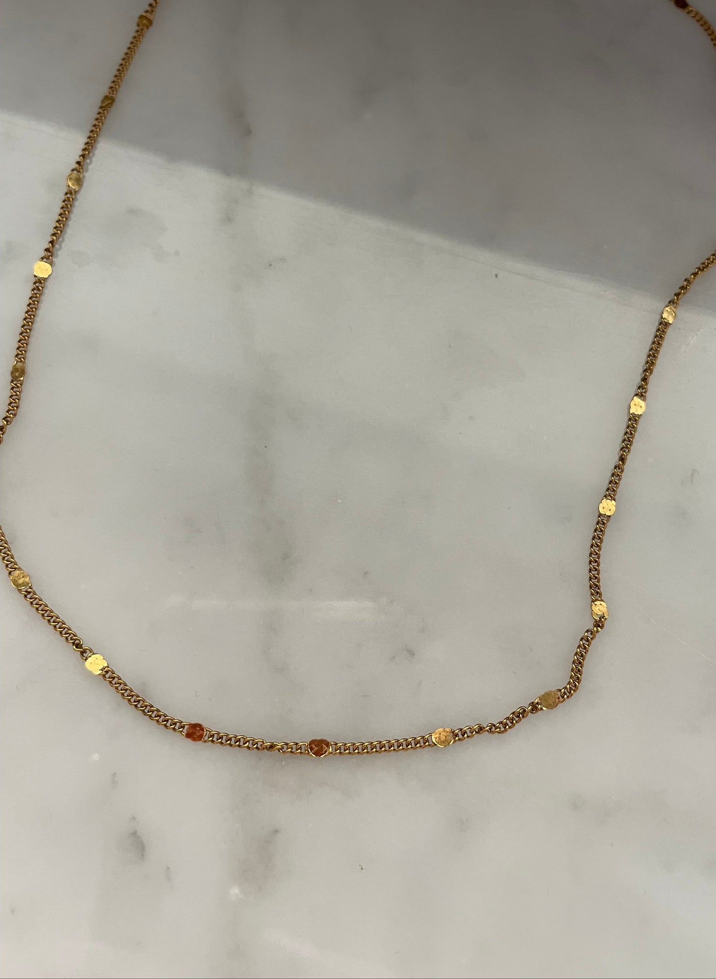 Collana catenella riflettente